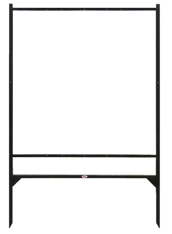 Commercial Real Estate Angle Iron Sign Frame, 48h x 48w - Black